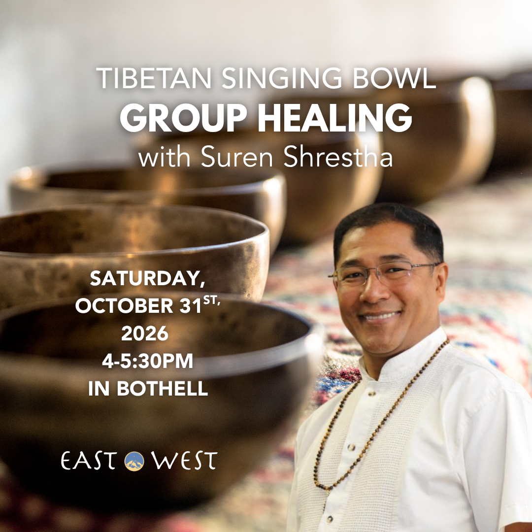 Tibetan Singing Bowl Group Healing - with Suren Shrestha - October 31, 2026 - Saturday 4-5:30pm